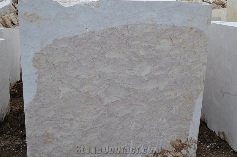 Siena Beige Pink Marble Block, Turkey Pink Marble