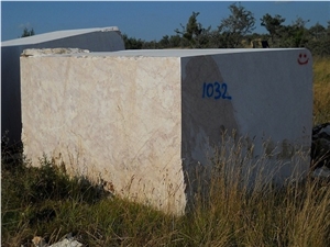 Siena Beige Pink Marble Block, Turkey Pink Marble