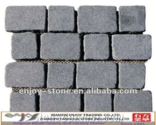 G684 Paving Stone on Net, G684 Black Basalt Paving Stone