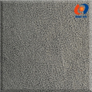 Black Mongolia Tile, Bush-hammered+brush