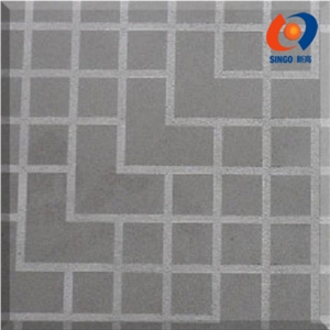 Black Mongolia Tile with Chessboard Finish