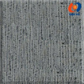 Black Mongolia Tile with Chisel Finish