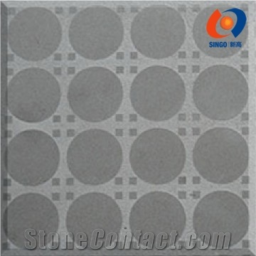 Black Mongolia Tile with Geometrical Finish