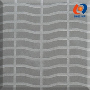 Black Mongolia Tile with Geometrical Finish