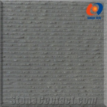 Black Mongolia Tile with Groove+natural Finish