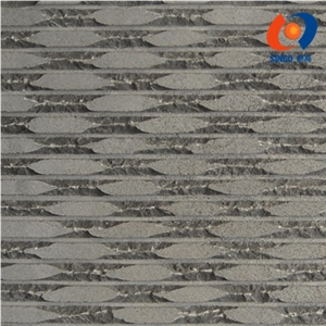 Black Mongolia Tile with Olivery Finish