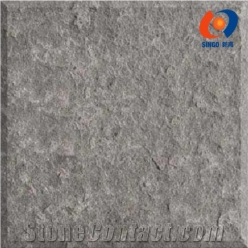 Mongolia Black Basalt Tile With Flamed