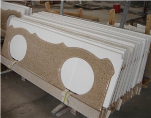 G682 Vanity Top, G682 Yellow Granite Vanity Top