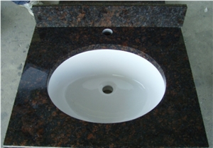 Tan Brown Vanity Top, Tan Brown Granite Vanity Top