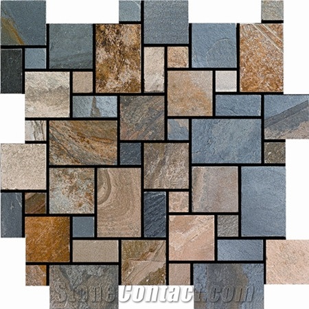 Slate Mosaic,Stone Mosaic , Chinsese Mosaic