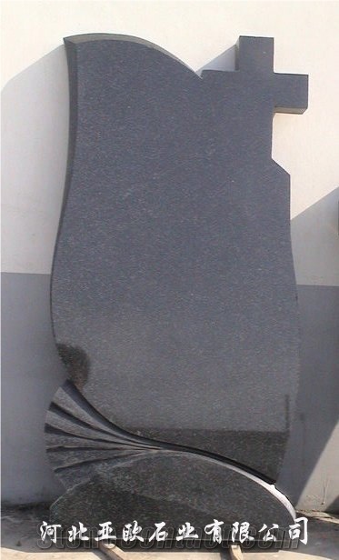 Russian Style Monument, China Black Granite Monument