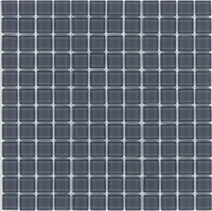 Dark Grey Glass Mosaic