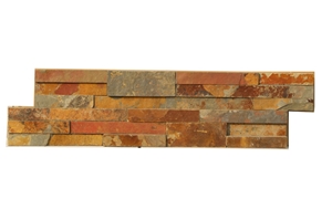 Rusty Cultured Stone, Rust Yellow Slate Cultured Stone