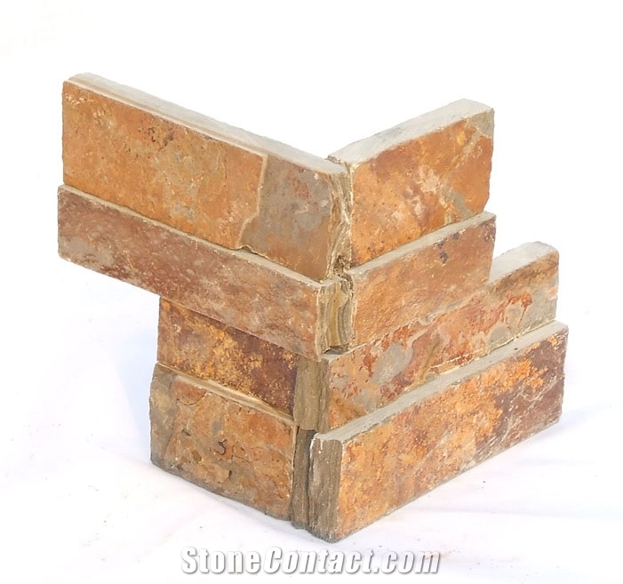 Brown Slate Corner Stone,Cultured Stone