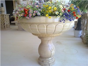 China Yellow Sandstone Pedestal Column