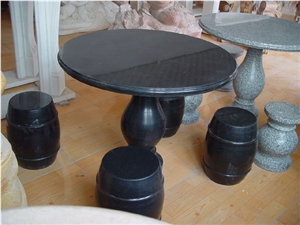 Natural Stone Furniture Black Granite Table Natural Stone Furniture Black Granite Table