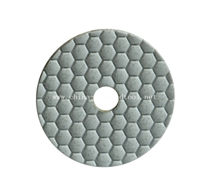White Bottom Dry Polishing Pads