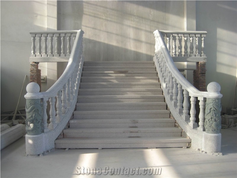 Balustrade and Railing, G636 Pink Granite Balustrade