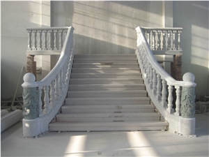 Balustrade and Railing, G636 Pink Granite Balustrade