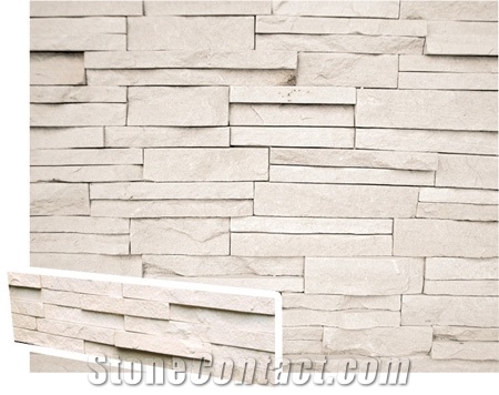 Glooved Slate Culture Stone, Beige Slate Cultured Stone