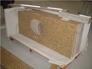 Golden Yellow Granite Vanitytops, Rust Yellow Granite Bath Tops