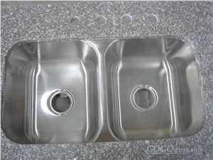 Grey Granite Countertop with Sink Cutout