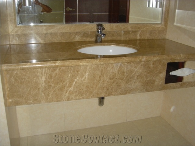 Marble Vanitytops, Emperador Light Brown Marble Bath Tops