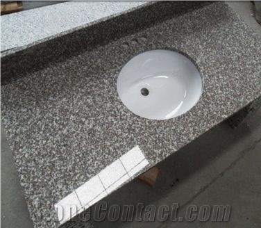 Pink Granite Hotel Vanity Top