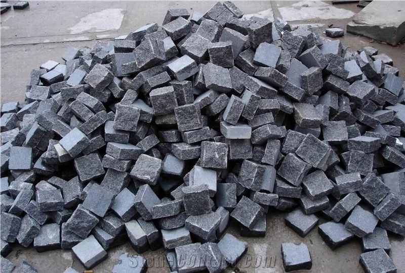 G654 Black Granite Paving Stone