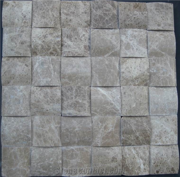 Marron Emperador Mosaic, Marron Emperador Brown Marble Mosaic