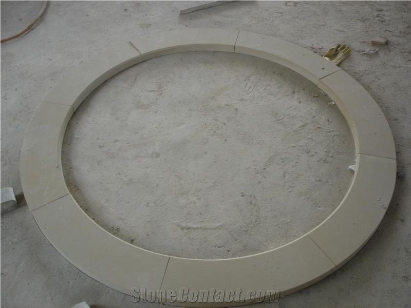 Sandstone Circle Paving, Beige Sandstone Cobble, Pavers