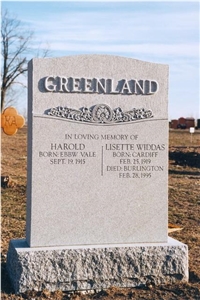 White Granite Headstone White Granite Headstone
