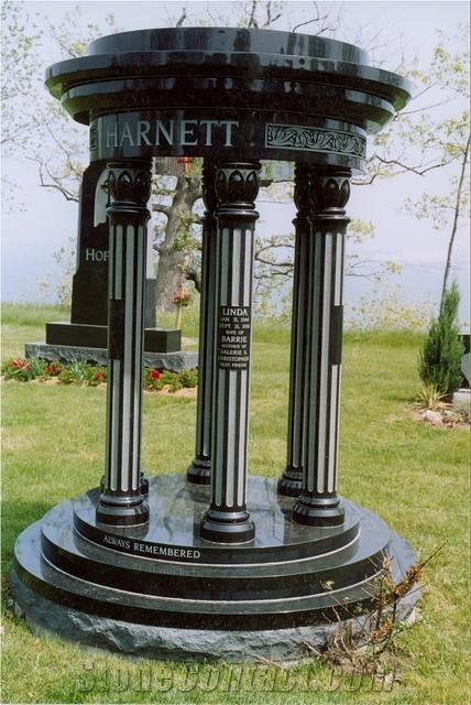White Granite Headstone