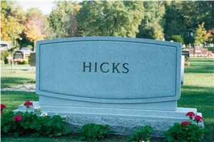 White Granite Headstone