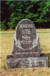 White Granite Headstone
