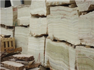Afghan Light Green Onyx Block Afghan Light Green Onyx Block