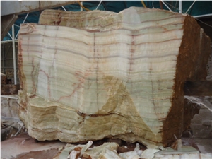 Afghan Light Green Onyx Block