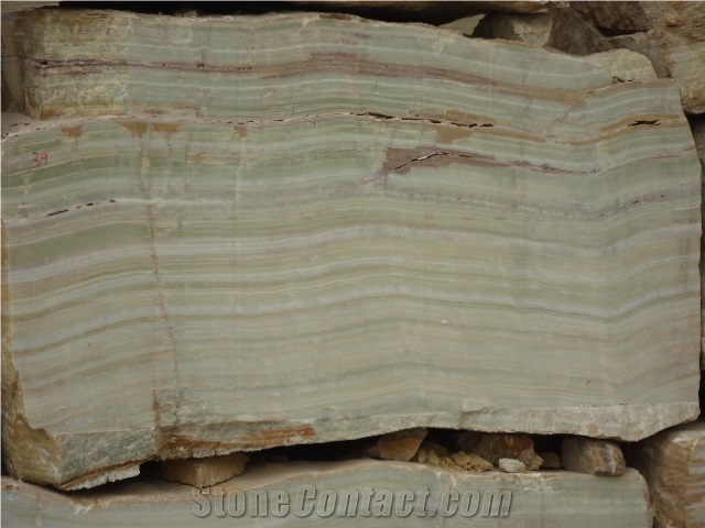 Afghan Light Green Onyx Block