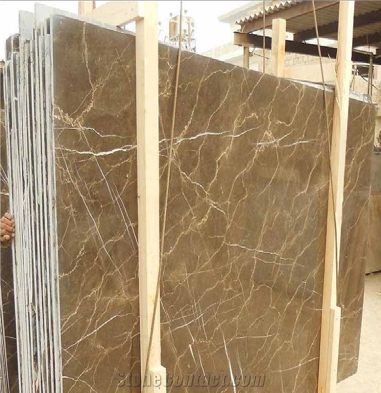 Pietra Brown Marble Slabs