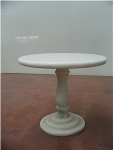 Crystal White Marble Tea Table