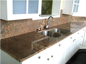 Juparana Bordeaux Granite Countertop