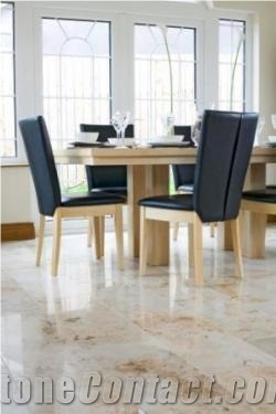 French Gold Polished, Rocheret Jaune Limestone Slabs