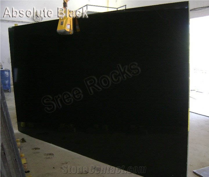 Absolute Black Granite, Bengal Black Granite Slabs