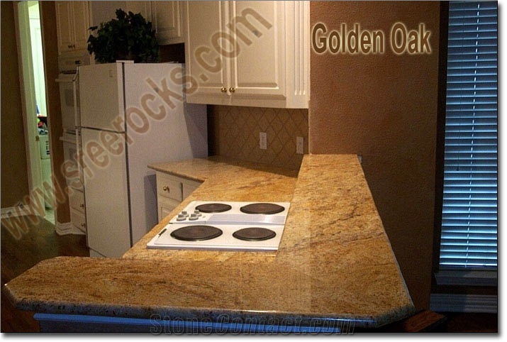 Golden Oak Granite Countertop, Yellow Granite
