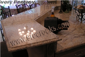 Ivory Fantasy Granite Countertops, Beige Granite