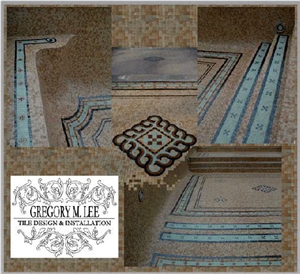 Stone Mosaic Wall and Floor Tiles, Yellow Onyx Mosaic