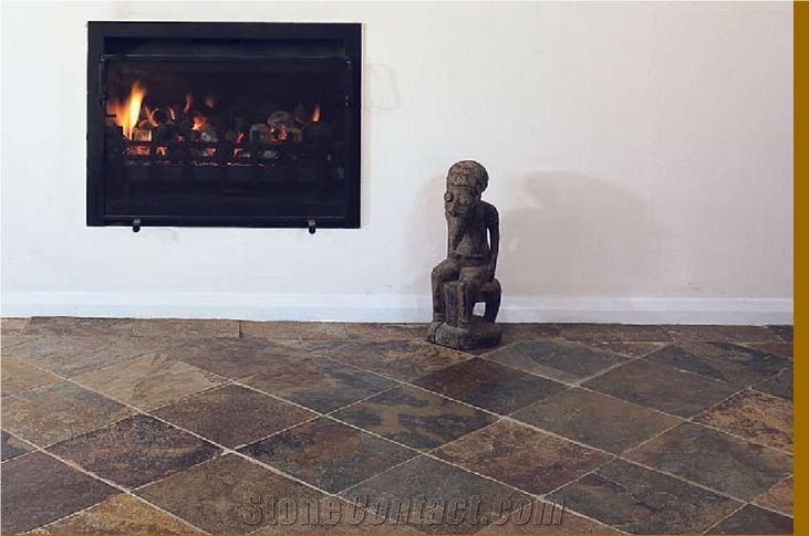 Chinese Riven Slate, China Multicolour Slate