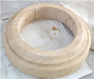 Ivory Beige Travertine Column
