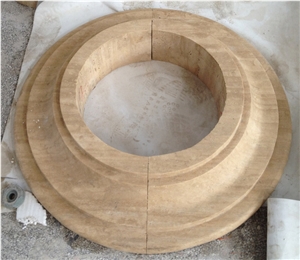 Ivory Beige Travertine Column