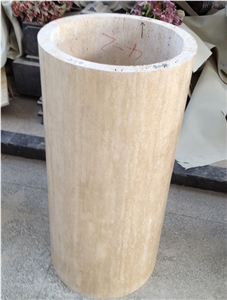 Ivory Beige Travertine Column